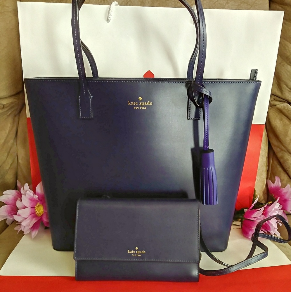 NWT Kate Spade tote purse bag w/ wallet crossbody